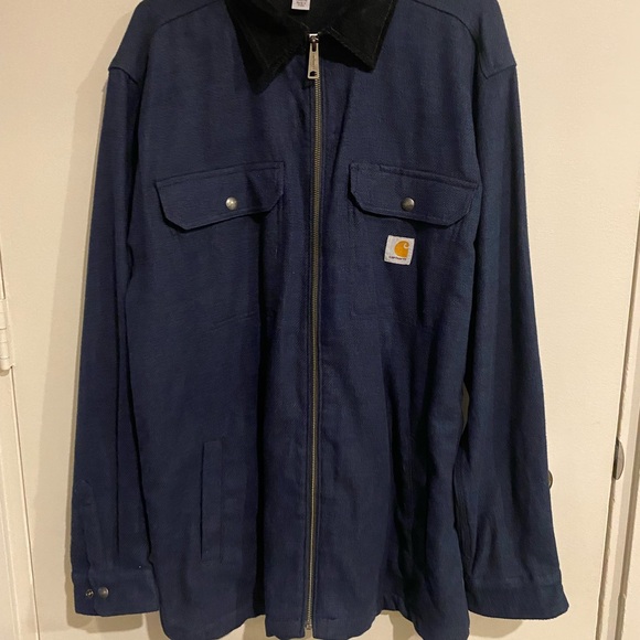 Carhartt 104074-973 Pawnee Fleece Lined Rain Defender® Shirt Jac - Picture 2 of 3